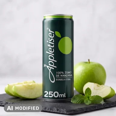 Appletiser Manzana - Sal Galega | Mercado del Grao Refresco Appletiser de manzana en Sal Galega Puesto 4 Mercado del Grao Valencia.