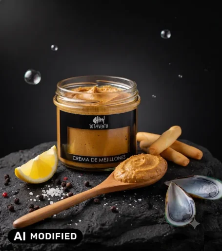 Paté Mejillones - Sal Galega | Mercado del Grao Paté de mejillones en Sal Galega Puesto 4 Mercado del Grao Valencia.