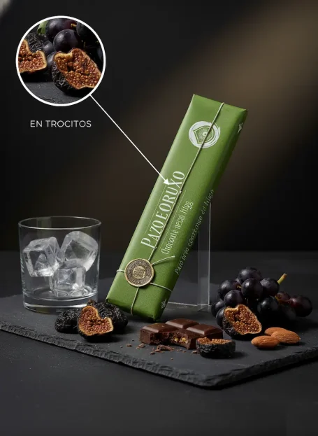 Chocolate negro con trozos de higo