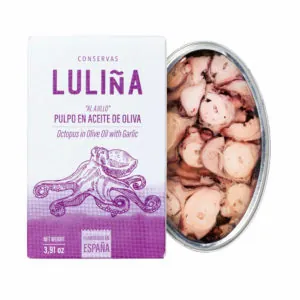Pulpo "al ajillo" - Sal Galega | Mercado del Grao Pulpo "al ajillo" en aceite de oliva de Sal Galega, Mercado del Grao de Valencia.