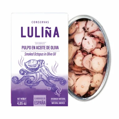 Pulpo al Ajillo - Sal Galega | Mercado del Grao Pulpo al ajillo en aceite de oliva de Sal Galega, Mercado del Grao de Valencia.