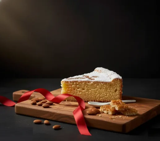 Porción Tarta de Almendra de la casa