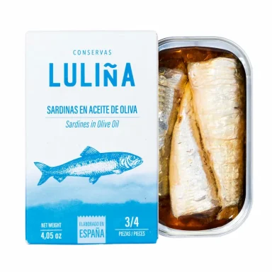 Sardinas en Aceite - Sal Galega | Mercado del Grao Sardinas en aceite de oliva de Conservas Luliña en Sal Galega, Mercado del Grao de Valencia.