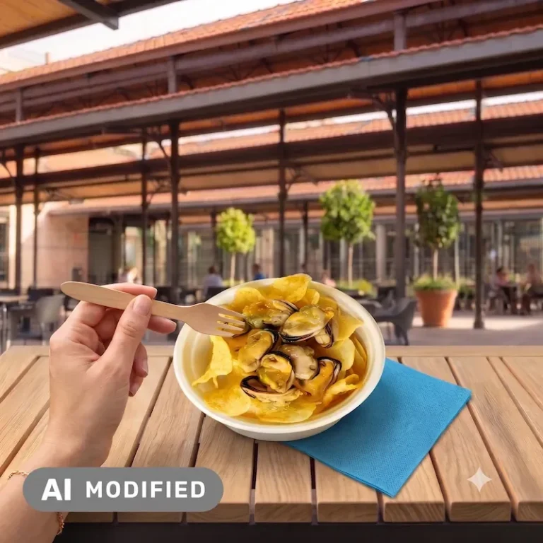 Papas con mejillones Rías Baixas en Sal Galega Papas con mejillones Rías Baixas